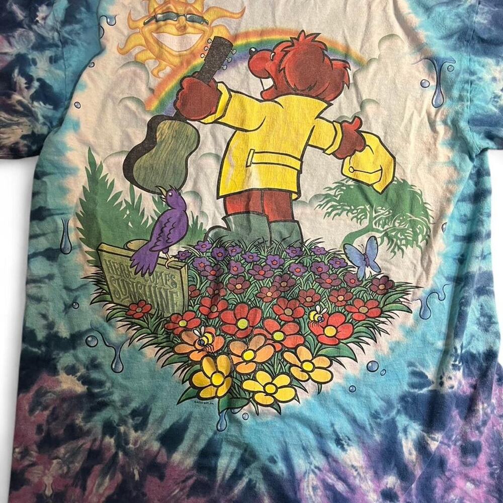 90s liquid blue tie dye graphic - Picture 4 of 4